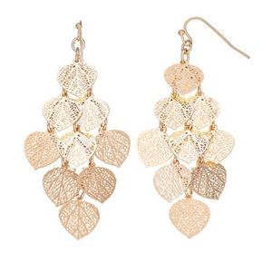 Filigree Leaf Earrings